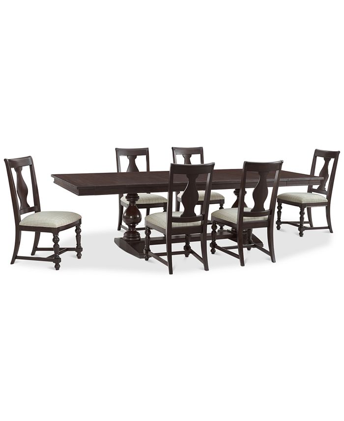 Furniture Rosemoor Rectangle Dining Furniture, 7Pc. Set, (Table & 6