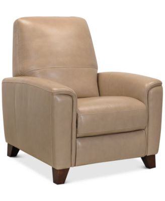 Brayna 35" Classic Leather Pushback Recliner, Created for Macy's