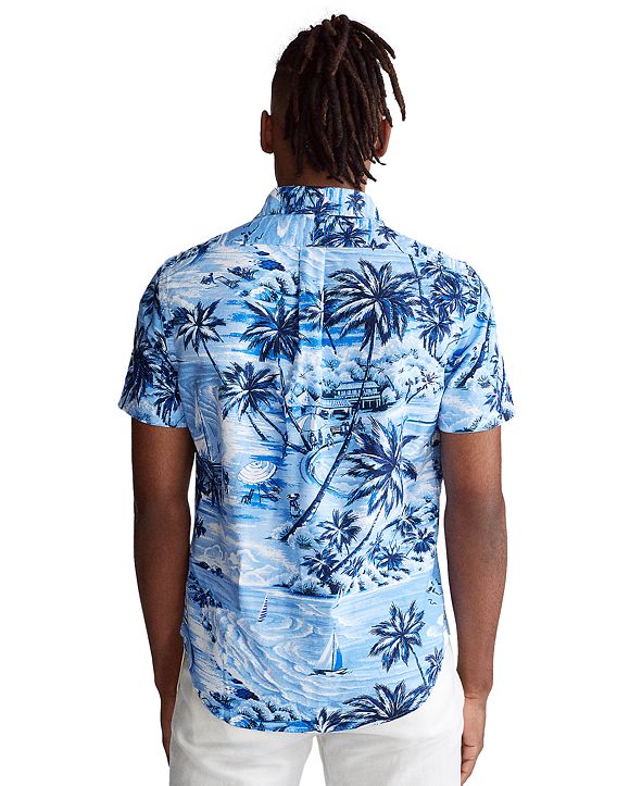 Polo Ralph Lauren Men's Classic Fit Hawaiian Oxford Shirt & Reviews ...