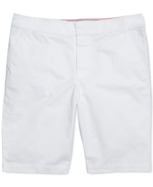 image of Tommy Hilfiger Adaptive Women-s Shorts with Velcro and Magnetic Closures