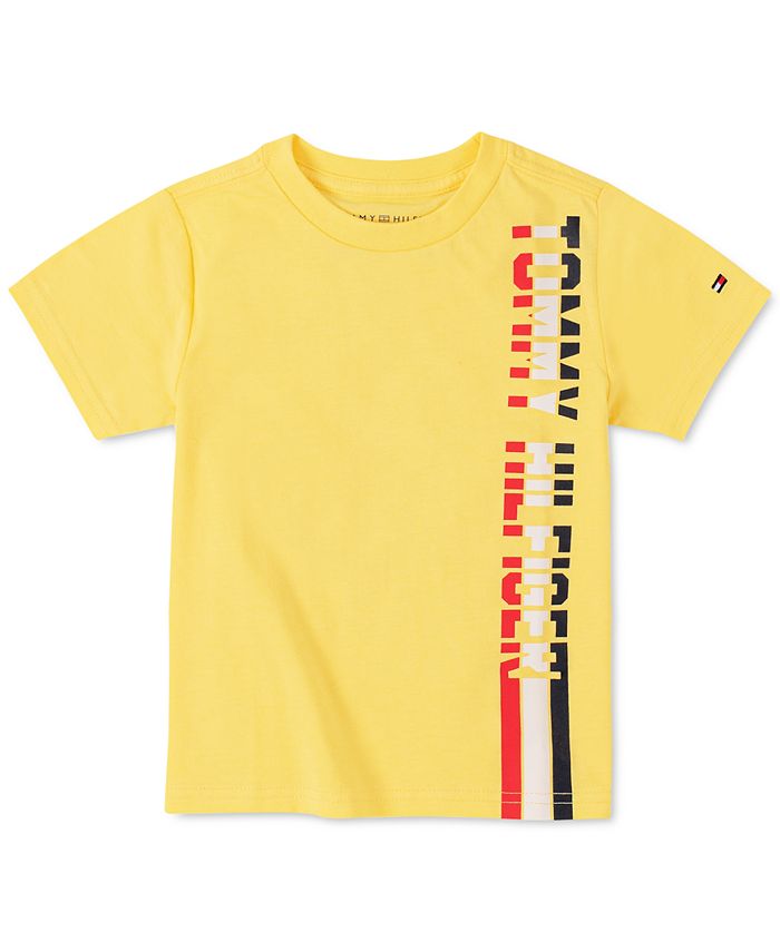 Tommy Hilfiger Baby Boys Logo-Print Cotton T-Shirt - Macy's