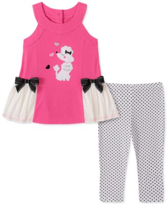 Kids Headquarters - Toddler Girls 2-Pc. Poodle Tunic & Printed Leggings Set