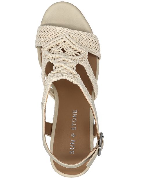 Sun + Stone Esme Wedge Sandals, Created for Macy's