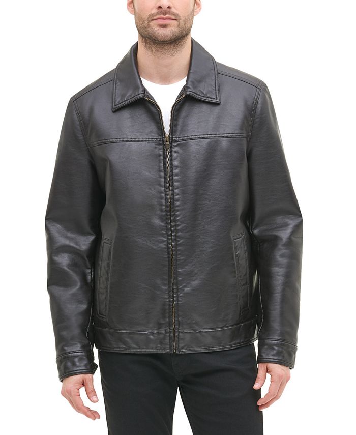 Tommy Hilfiger Men's Faux Leather Jacket - Macy's
