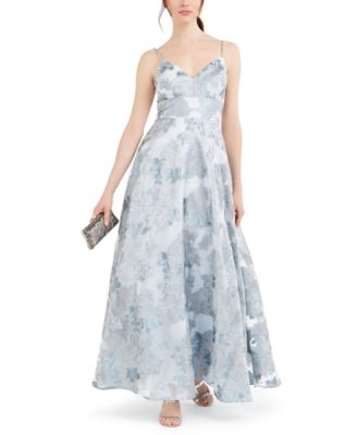 eliza j embellished floral ball gown