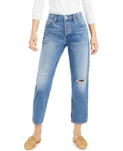 relaxed ripped jeans