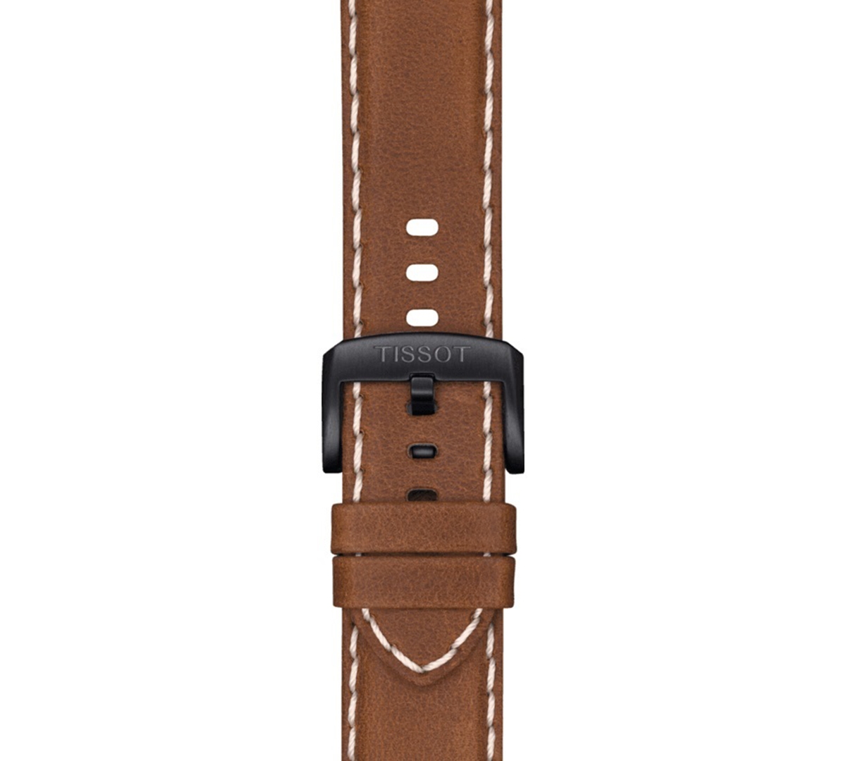 Shop Tissot Men's Swiss Chronograph Supersport T-sport Brown Leather Strap Watch 46mm