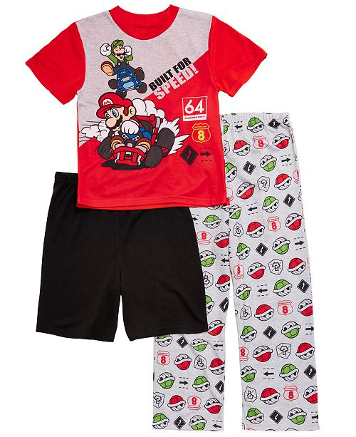 Ame Little Big Boys 3 Pc Mario Bros Pajama Set Reviews