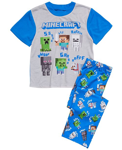 Minecraft Big Boys 2 Piece Pajama Set Reviews Pajamas Kids