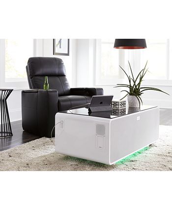 Sobro Smart Storage Coffee Table with Refrigerated Drawer - Macy's  Coffee  table with storage, Coffee table with fridge, Stylish coffee table