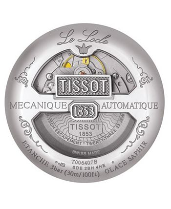Tissot - Unisex Swiss Automatic T-Classic Le Locle Powermatic 80 Diamond (1/20 ct. t.w.) Two-Tone Stainless Steel Bracelet Watch 39mm