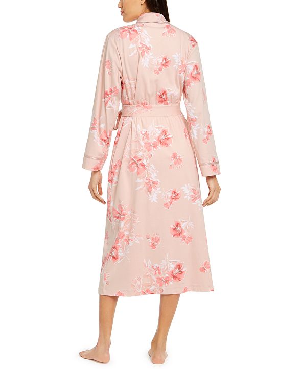 Charter Club Floral-Print Robe & Sleeveless Nightgown, Created for Macy ...