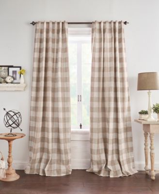 Grainger Buffalo Check Blackout Window Curtain