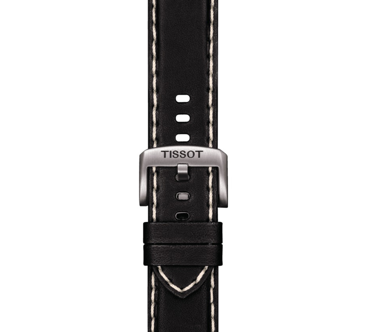 Shop Tissot Men's Swiss Chronograph Supersport T-sport Black Leather Strap Watch 46mm