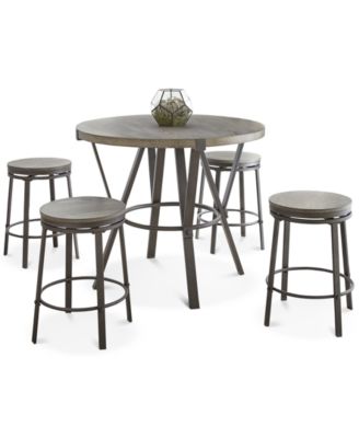 Steve Silver - Portland 5-Pc. Counter Dining Set, (Counter Table & 4 Stools)