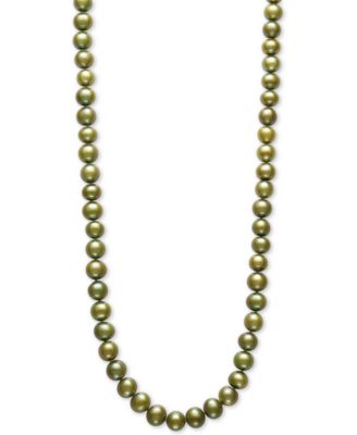 green pearl necklace