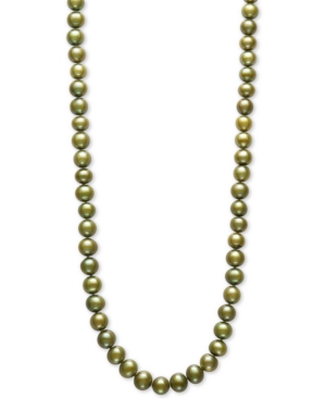 image of Dyed Pistachio Green Cultured Freshwater Pearl (7-1/2mm) 18