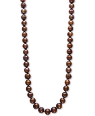 chocolate pearl necklace