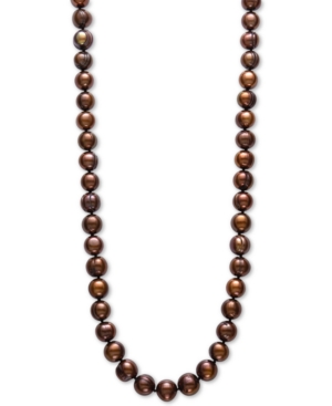 image of Dyed Chocolate Cultured Freshwater Pearl (9-1/2mm) 18