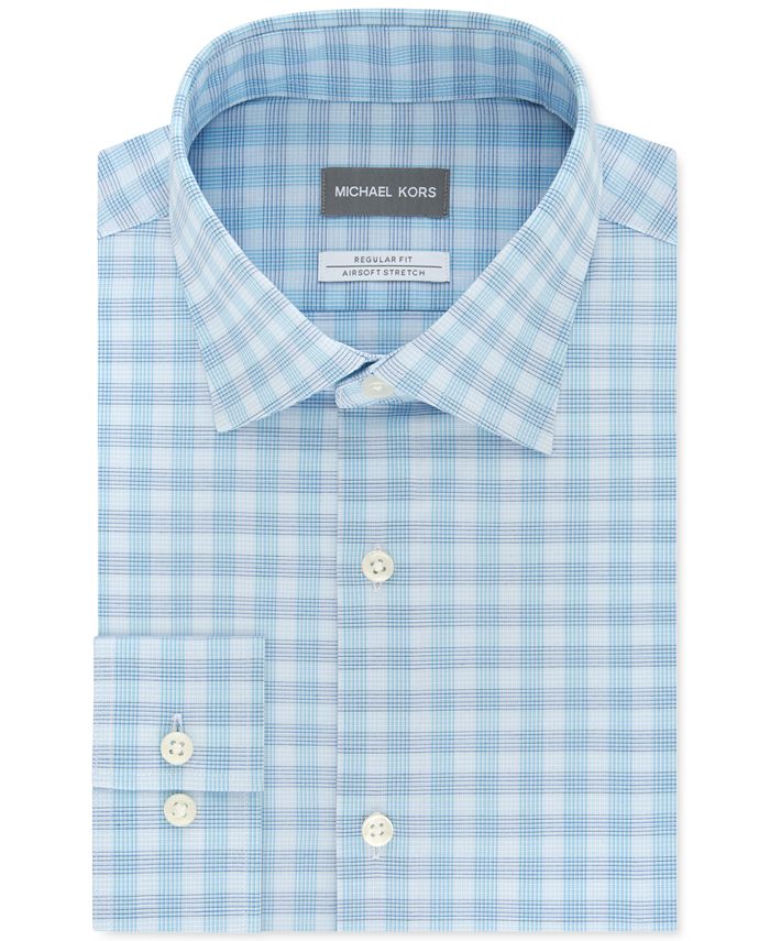 Michael Kors Men's Classic/RegularFit Airsoft NonIron Performance