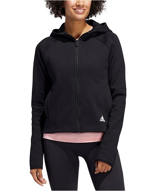 Adidas Women S Tko Zip Hoodie Reviews Women Macy S