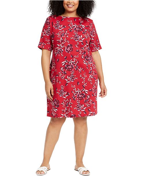 Karen Scott Plus Size Floral Print Dress Created For Macy S