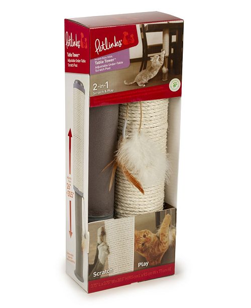 Petlinks Table Tower Under Table Post Cat Scratcher With Sisal
