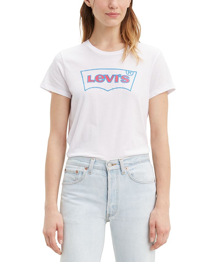 Levi's Women's Perfect Cotton Logo T-Shirt - Macy's