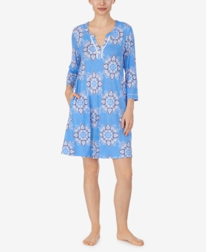 Ellen Tracy Plus Size Pajama Tunic, Online Only In Medallion