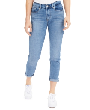 LEVI'S CUFFED CROPPED JEANS