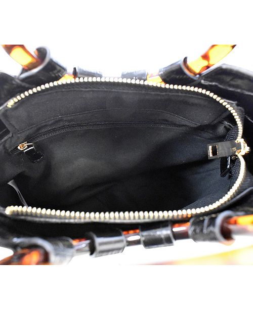 Imoshion Handbags Round Tort Handles and Removable/Adjustable Strap Crossbody Bag & Reviews ...