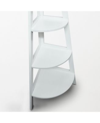 5-Shelf Corner Ladder Bookcase