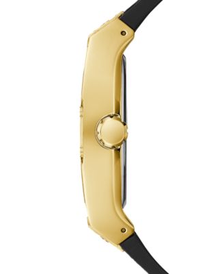 Men's Black Silicone Flex Strap Watch 51mm