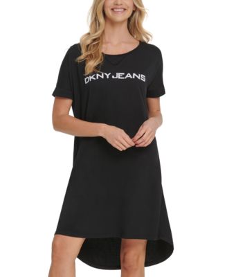 DKNY Jeans - Juniors' Logo T-Shirt Dress