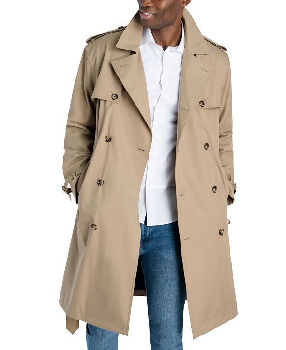 London Fog Men's ClassicFit DoubleBreasted Trenchcoat & Reviews