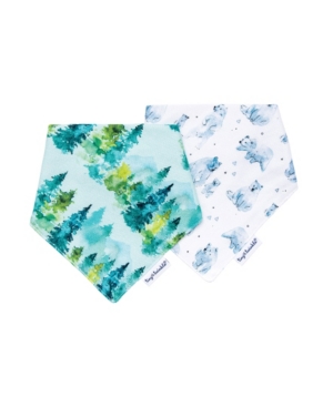 Tiny Twinkle Baby Boys and Girls Pack of 2 Forest Bandana Bib Set