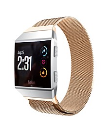 Unisex Fitbit Alta Rose Gold-Tone Stainless Steel Watch Replacement Band
