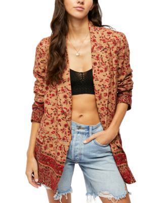 Free People - Bellflower Printed Blazer