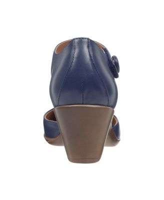 Women's Clarice Mary Jane Block Heel Pumps