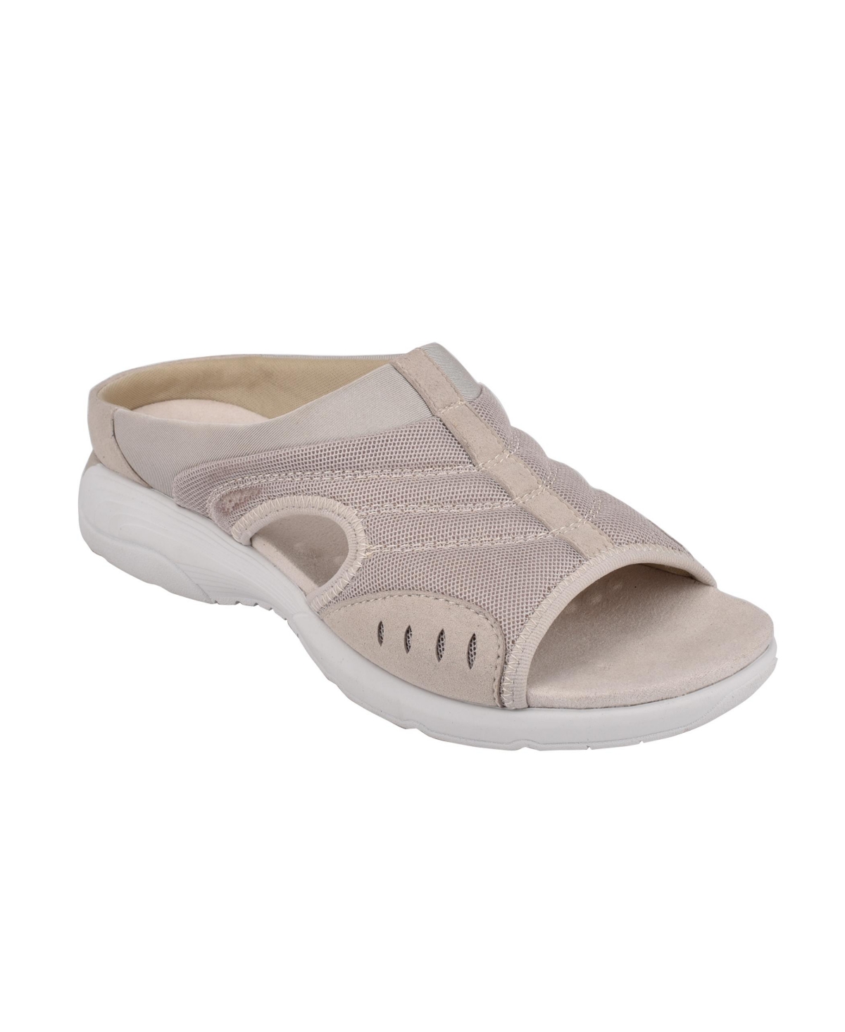 Easy Spirit Women's Traciee Square Toe Casual Slide Sandals In Gray