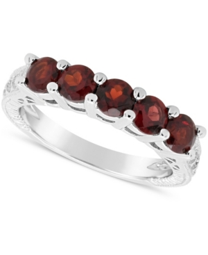 image of Garnet (1-1/2 ct. t.w.) Ring in Sterling Silver (Also Available in White Topaz and Peridot)