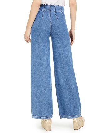 Free People Midnight City Wide Leg Jeans Macy s