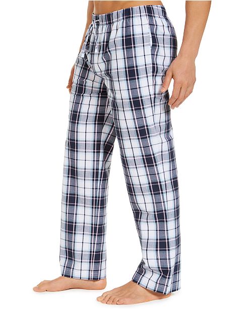 Club Room Men's Plaid Cotton Pajama Pants, Created for Macy's & Reviews ...