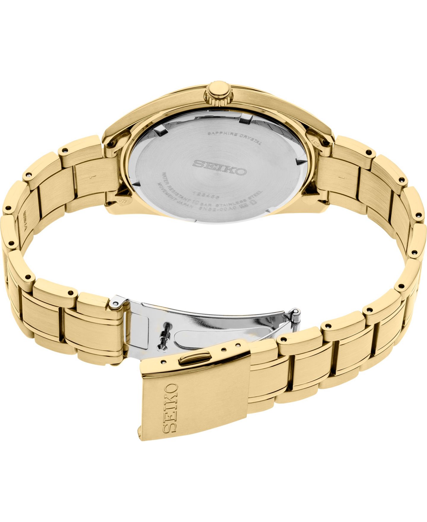 Мужские часы Seiko Essentials Gold-Tone Stainless Steel Bracelet Watch 40.2mm — фото 4