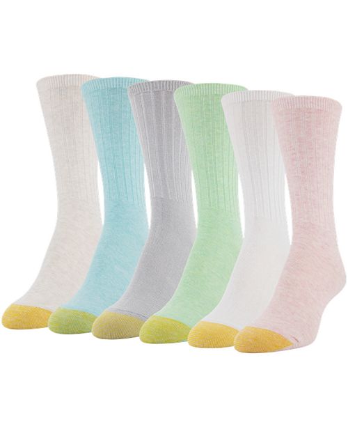 Gold Toe GOLDTOE® Women's 6Pk. Casual Ribbed Crew Socks & Reviews