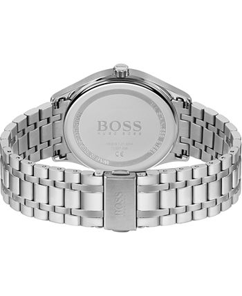 BOSS - Men's Distinction Stainless Steel Bracelet Watch 42mm