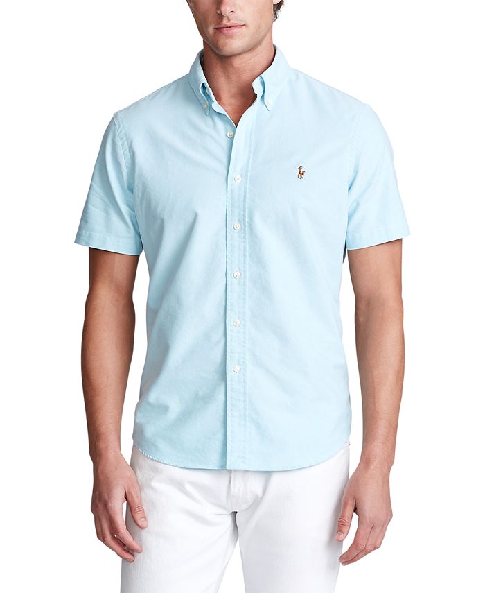 Macy's polo button down shirts hot sale