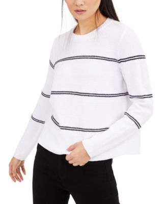 striped crewneck sweater