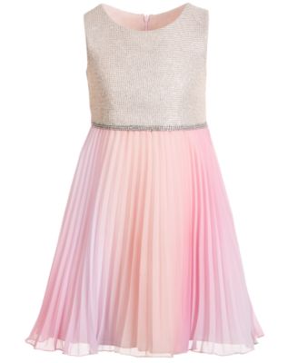 bonnie jean metallic ombre dress