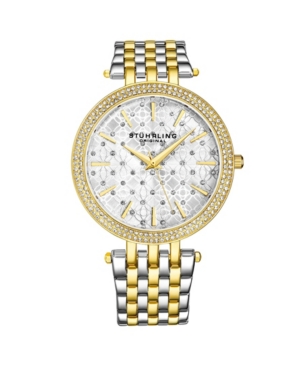 image of Stuhrling Women-s Silver - Gold Tone Layered Stainless Steel Bracelet Watch 39mm